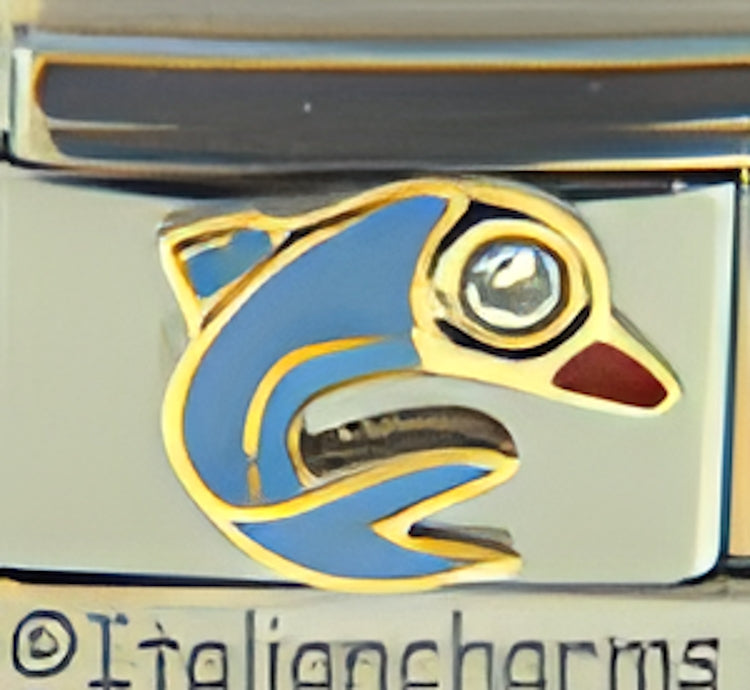 Blue Dolphin with CZ Eye