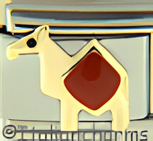 Llama with Red Blanket