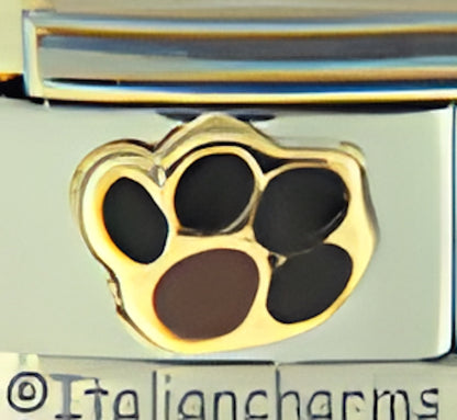 Paw Print with Brown Center and Black Claws