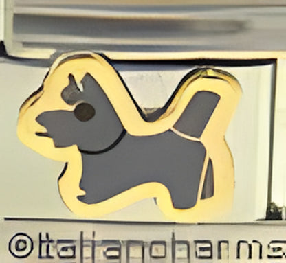 Gray Scottie Dog by Patty Ann