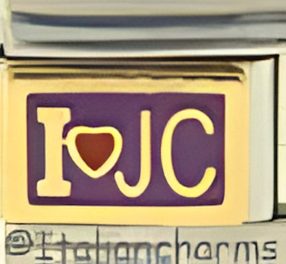 I Love Jesus Christ on Purple by Patty Ann