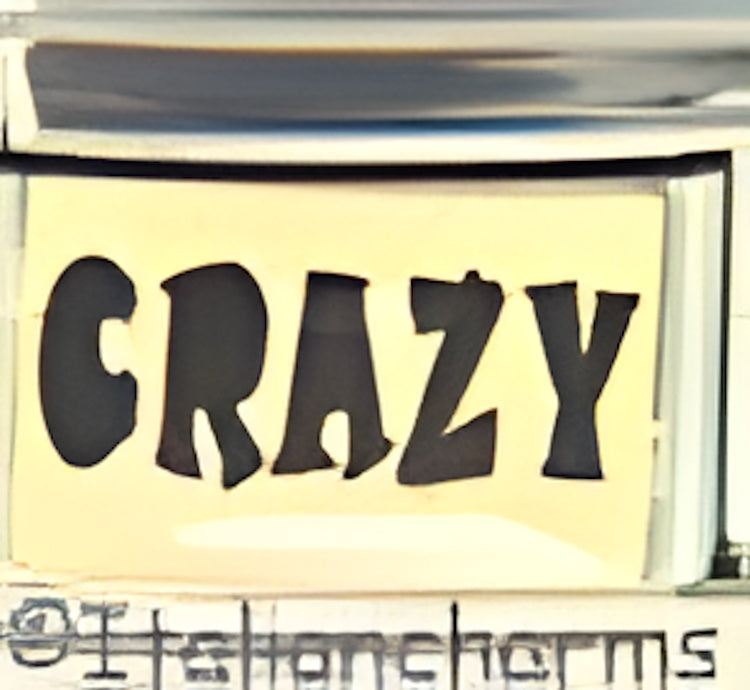 Black CRAZY on Gold