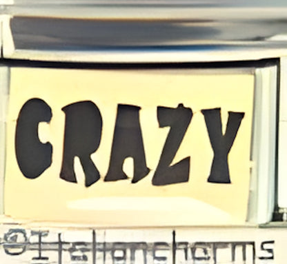 Black CRAZY on Gold