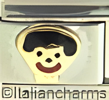 Smiling Boy with Black Hair
