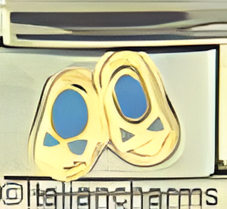 Blue Hanging Baby Shoes