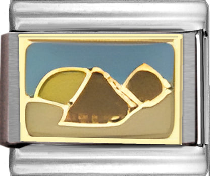 Pyramid Scene with Lite Blue Sky