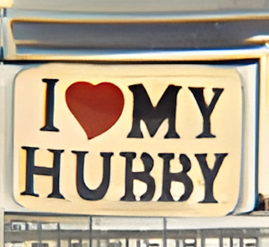 I Love My Hubby on Gold