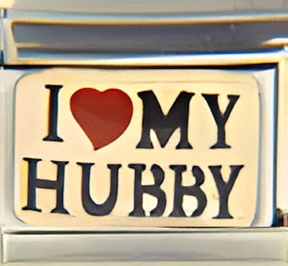 I Love My Hubby on Gold