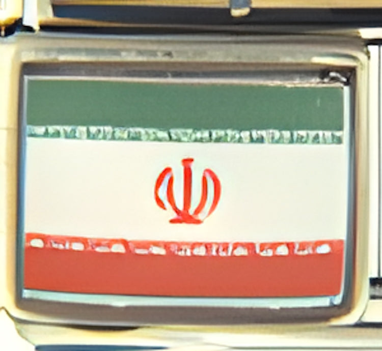Iran Flag Photo Charm