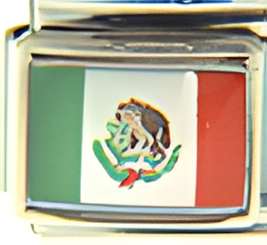 Mexico Flag Photo Charm