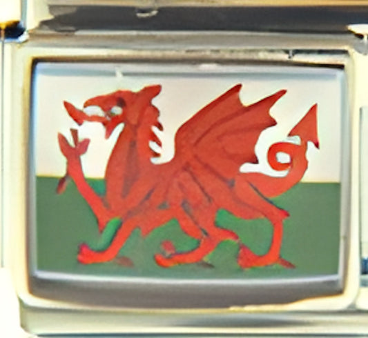 Wales Flag Photo Charm