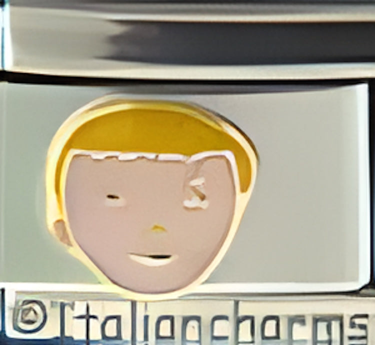 Pink Face Blonde Boy