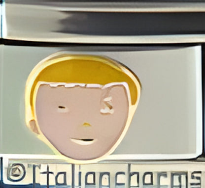 Pink Face Blonde Boy