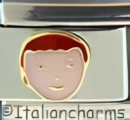 Pink Face Red Hair Boy