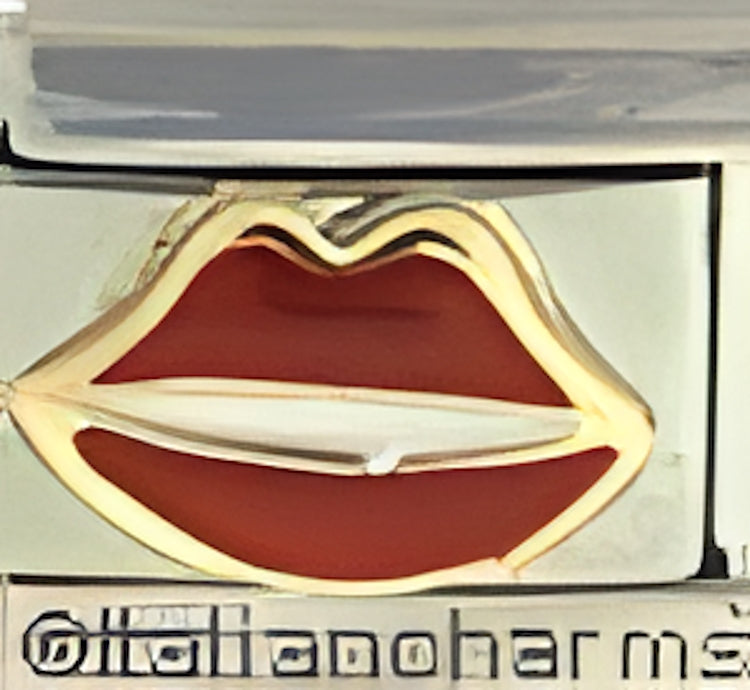 Red and White Lips
