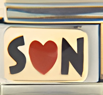 Son with Red Heart on Gold