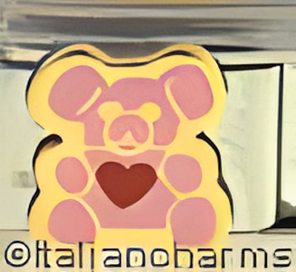 Pink Teddy BeaRed and Bluey Patty Ann
