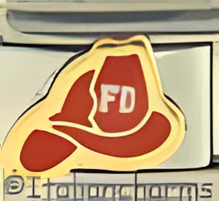 Red Firemans Hat by Patty Ann