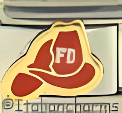 Red Firemans Hat by Patty Ann