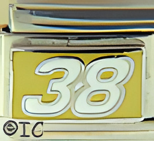 Licensed Nascar 38 on Yellow Elliot Sadler
