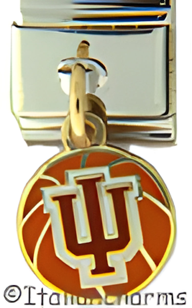 Two Sided Dangle Indiana with IU on Basketball