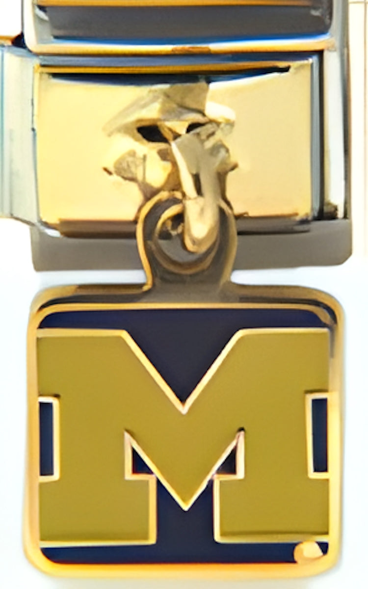 Two Sided Dangle Michigan Blue Yel