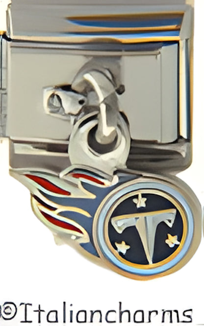 Licensed Football Two Sided Dangle Tennessee Titans