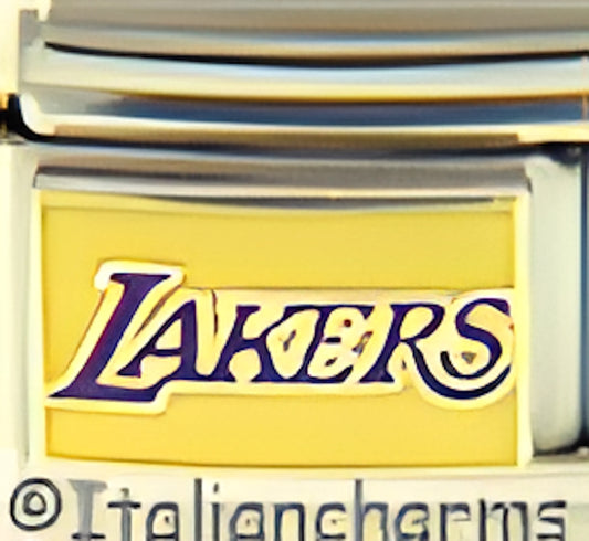 Licensed Basketball Lakers Logo on Yellow