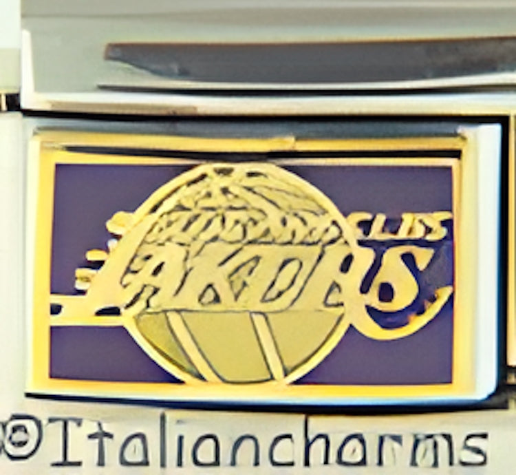 Licensed Basketball Lakers Logo Purple Yellow