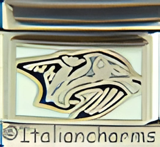 Licensed Hockey Nashville Predators Logo on White