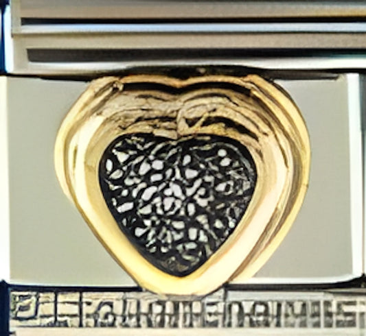 Silver Glitter Heart