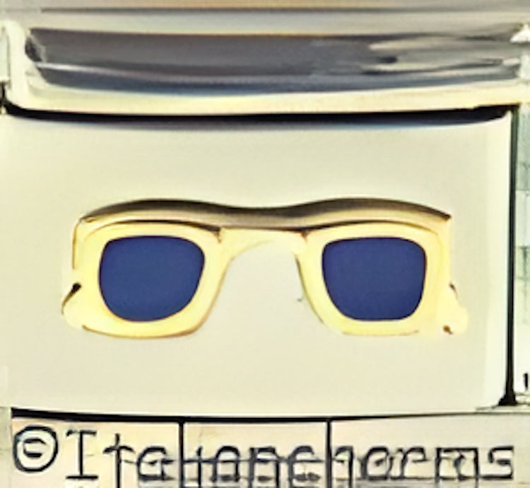 Raised Blue Sunglasses