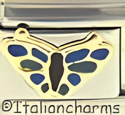 Raised Blue and Green Butterfly
