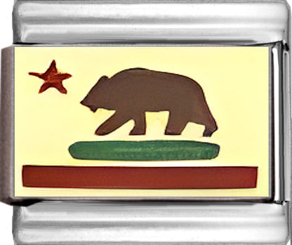 California Flag with Green