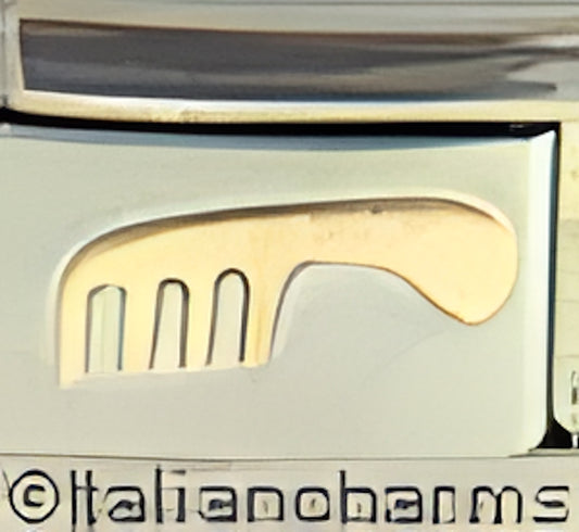 Flat Gold Long Comb