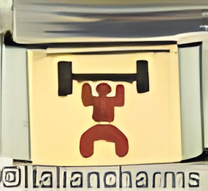 Red Weight Lifter