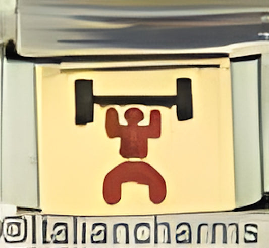 Red Weight Lifter