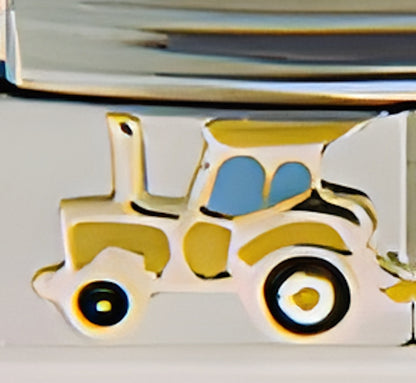 Yellow Tractor with Blue Windows