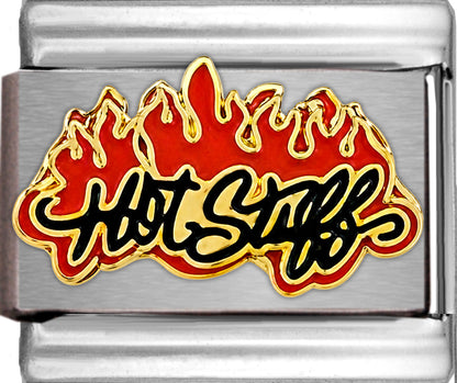 Hot Stuff Text with Fire