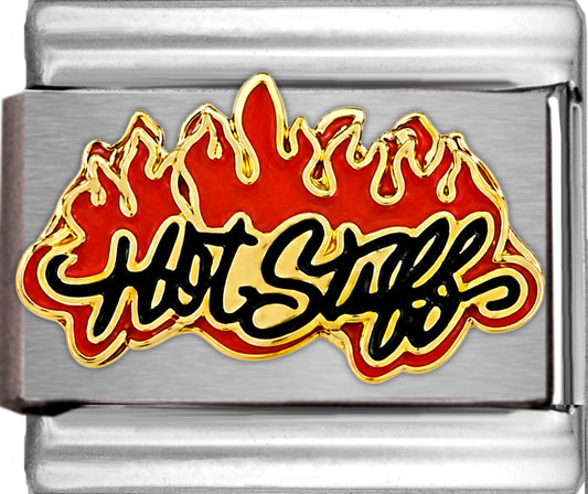 Hot Stuff Text with Fire