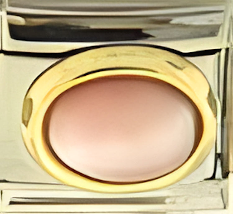 October Pink Cats Eye Large Oval Stone