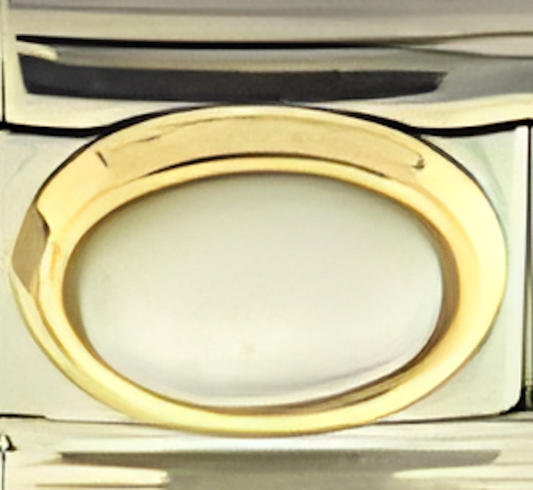 June White Oval Cats Eye Stone