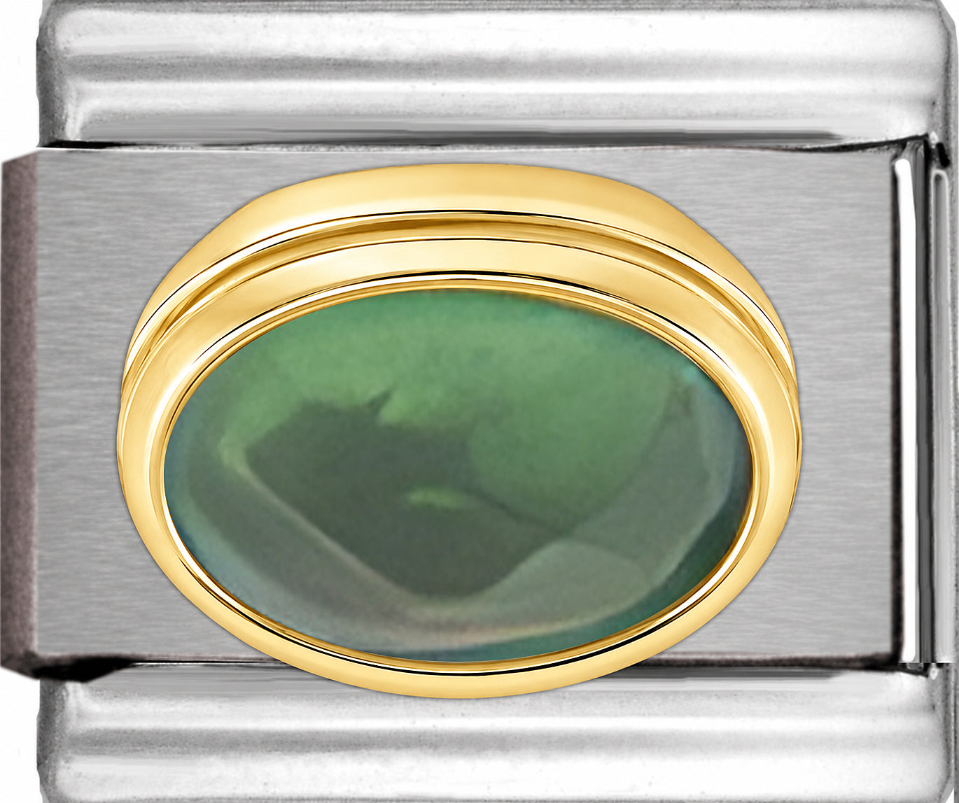 May Green Faceted CZ Oval Stone