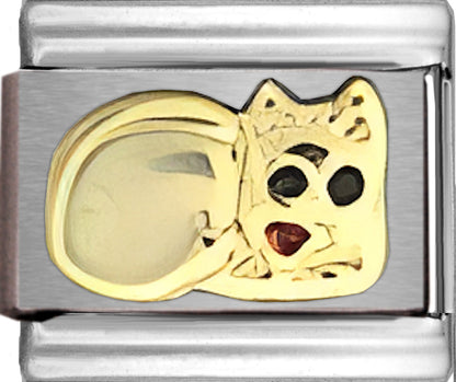 Pearlized White Puffy Cat