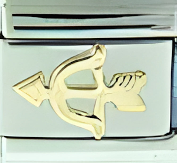 Flat Gold Sagittarius zodiac Nov 22-Dec 21