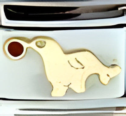 Gold Seal with Colored Ball