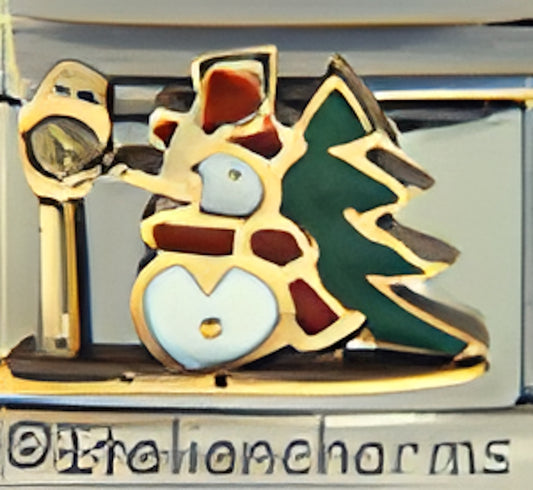 Snowman with Tree