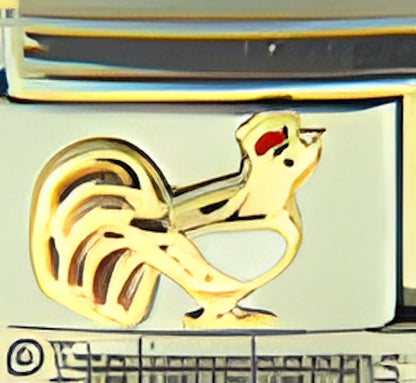 Rooster with White Body