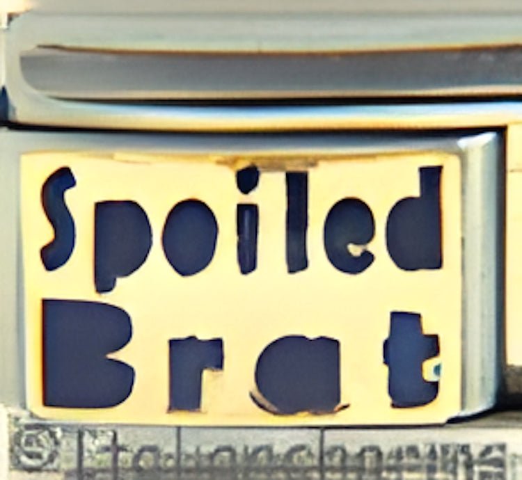 Blue Spoiled Brat on Gold