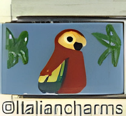 Handpainted Parrot